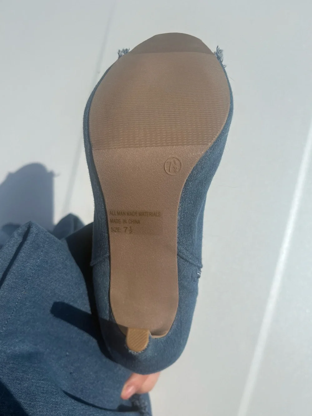 Women's Blue Knee-High Peep-Toe Stiletto Boots